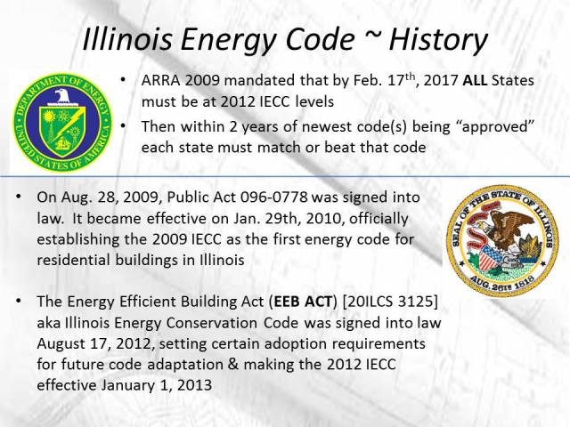 History of the Illinois Energy Code