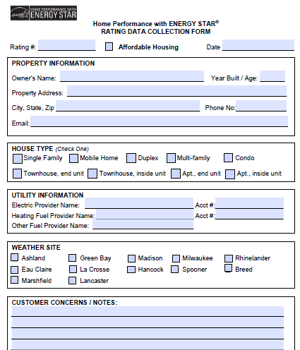 building energy audit checklist