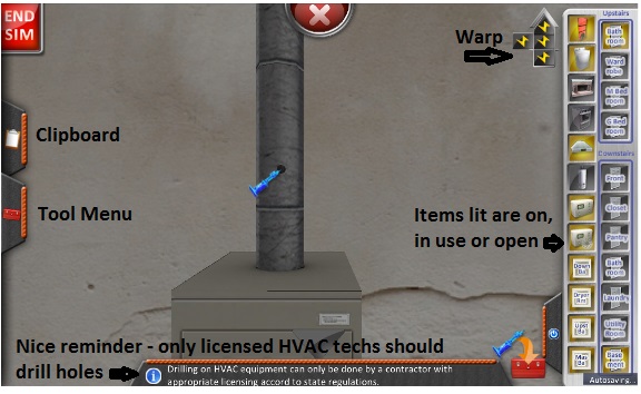 caz simulation and hvac requirments for drilling